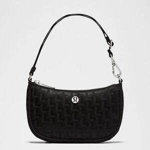 lululemon athletica Textured Black Shoulder Bag